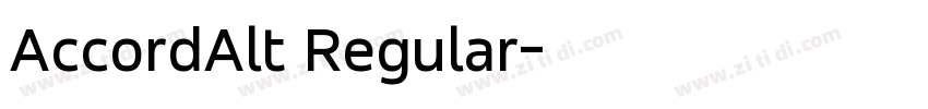 AccordAlt Regular字体转换